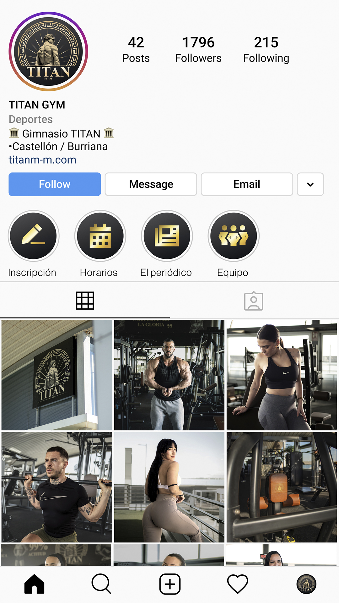 Titan Gym Social Growth