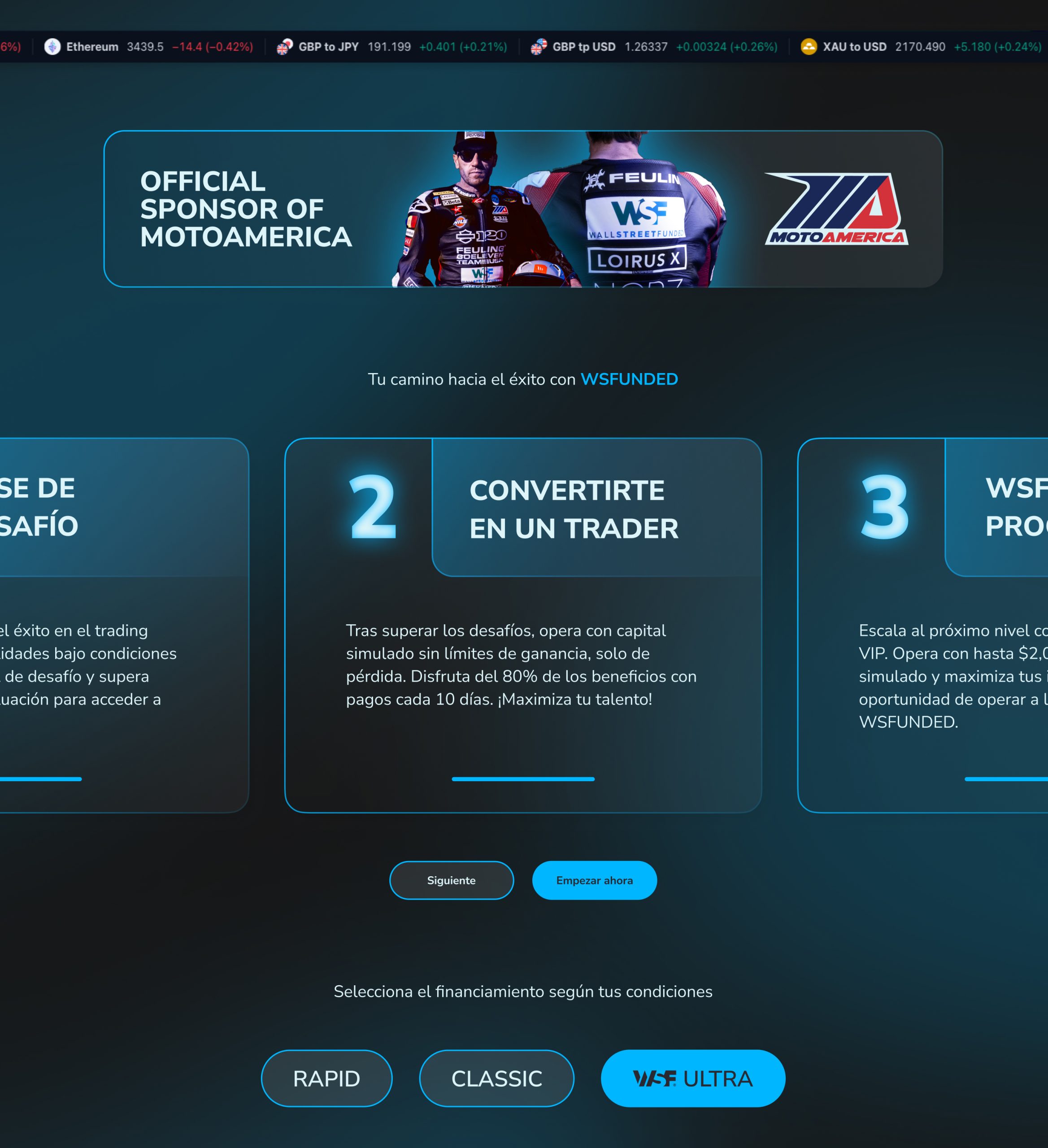 Wall Street Funded - Desktop